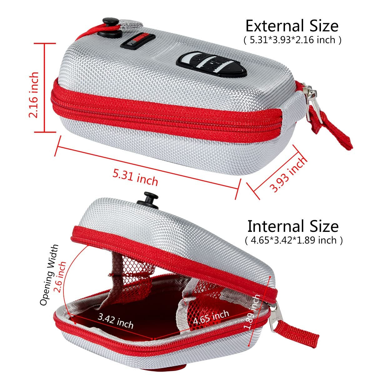 Golf Rangefinder Hard Shell Carry Case EVA Bag Compatible with Callaway & Bushnell