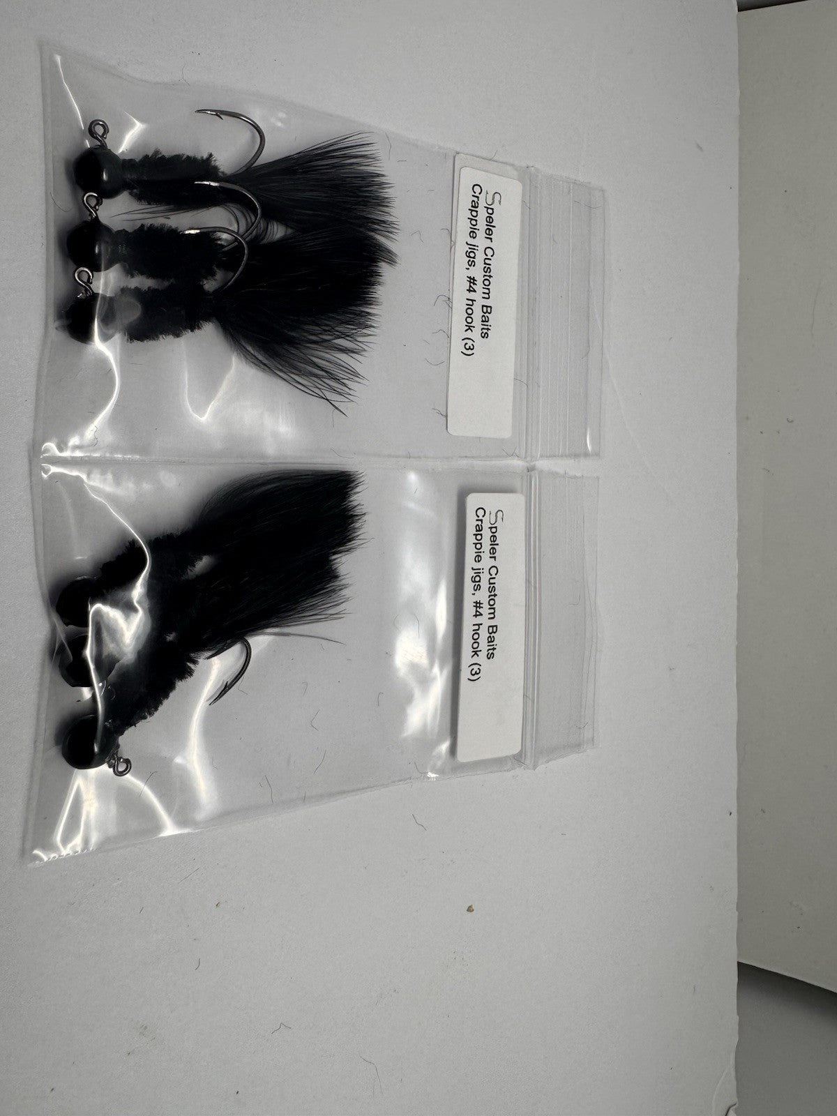6 Pack 1/16 oz Hand-Tied Marabou Fishing Jigs for Trout & Crappie
