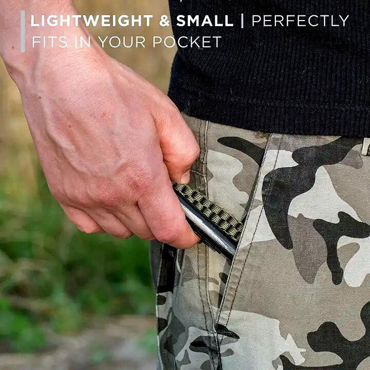 Heavy Duty Ferro Rod Fire Starter with Paracord Survival Kit - Multiple Variants