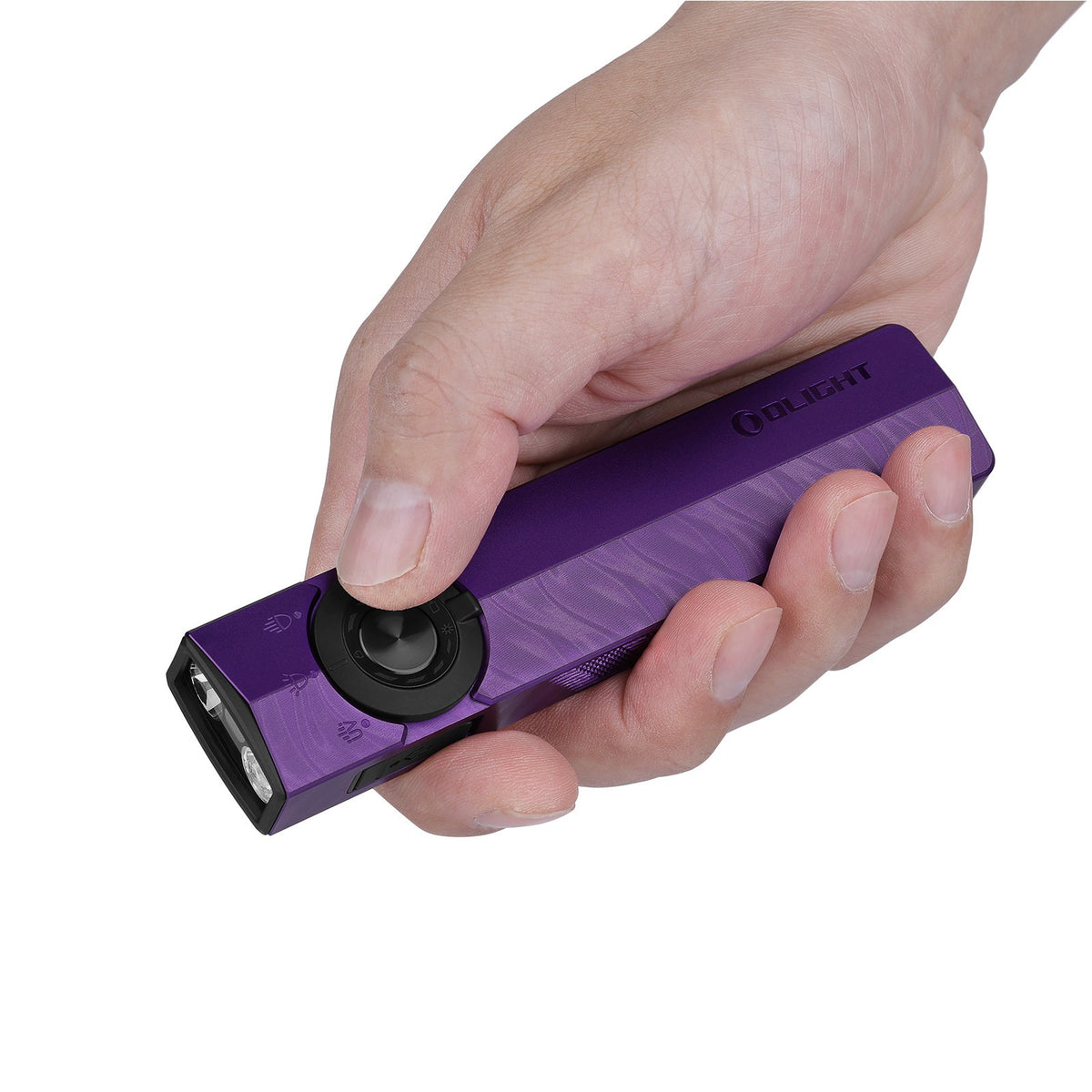 Olight ArkPro Class 3R Nebula Violet LED Flashlight 1500 Lumens, 4 Lights, 7 Configurations