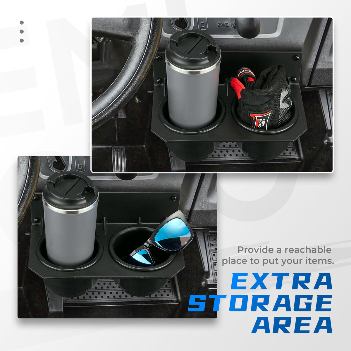 Car Cup Holder for Honda Pioneer 700/700-4 - Beverage Bottle Mount