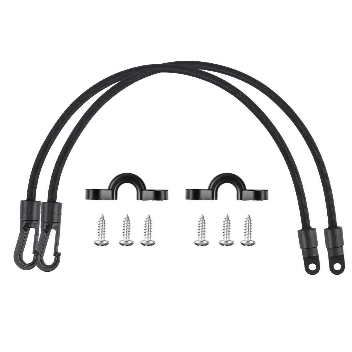 4-Pack Boat Fishing Rod Bungee Straps Deck Mount Tie Down Hardware