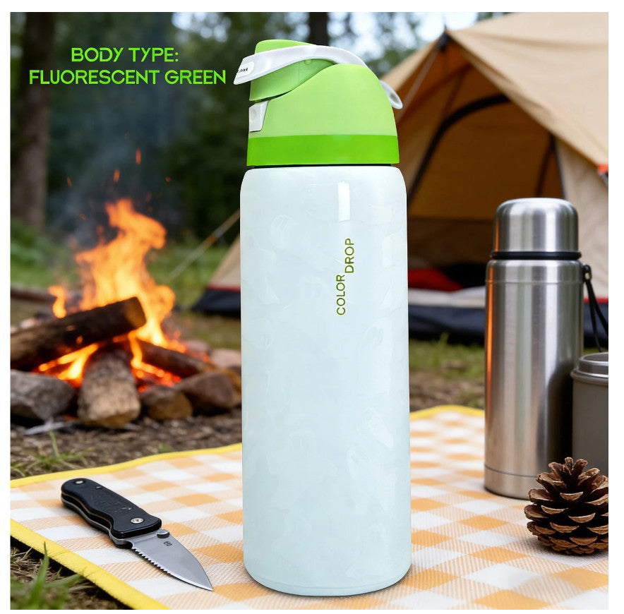 32 oz Glow in the Dark Ghost Water Bottle Insulated Reusable Drink Bottle