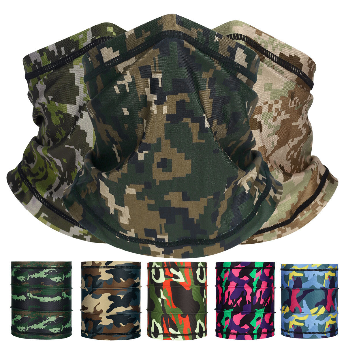 Breathable Cooling Neck Gaiter Face Mask UV Sun Protection for Men Women