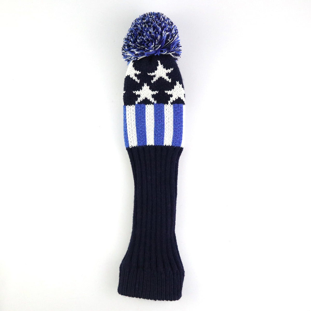 3-Piece Knitted Golf Club Head Cover Set for Fairway Woods & Drivers