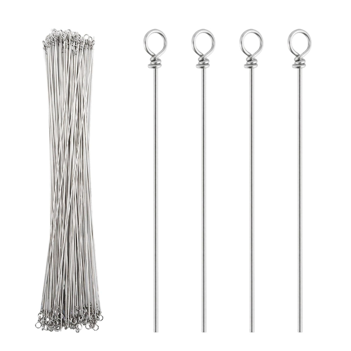 Stainless Steel Fishing Wire Spinners for Lure Making - 100 Pcs