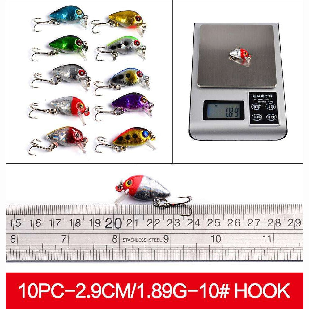 48-Piece Fishing Lure Set, Hard Minnow Baits for Freshwater & Saltwater