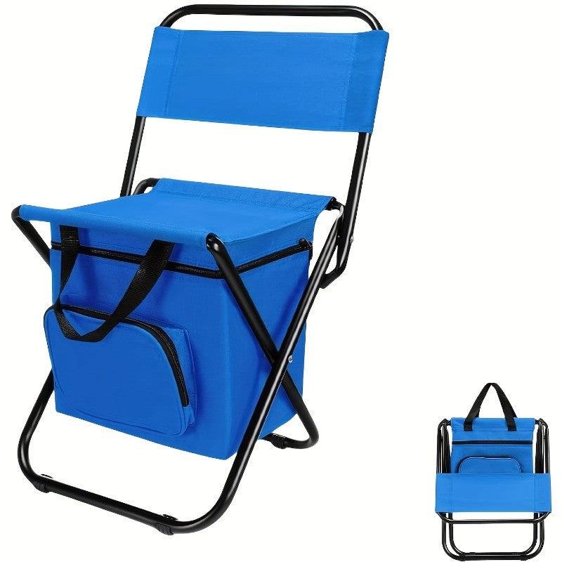 Portable Folding Camping Chair with Backrest Lightweight Compact Stool