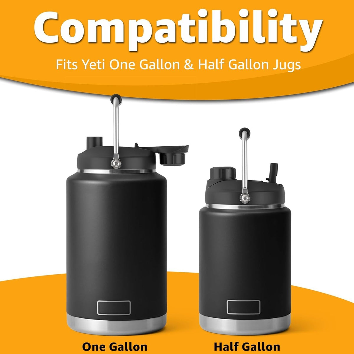 Leakproof Jug Lid for Yeti Half Gallon and One-Gallon Rambler Jugs - BPA-Free Durable Design