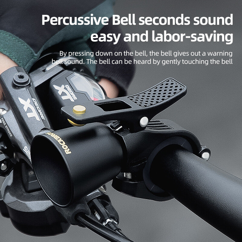 High-Decibel Copper Bicycle Bell Waterproof Loud Horn Ring for Cycling