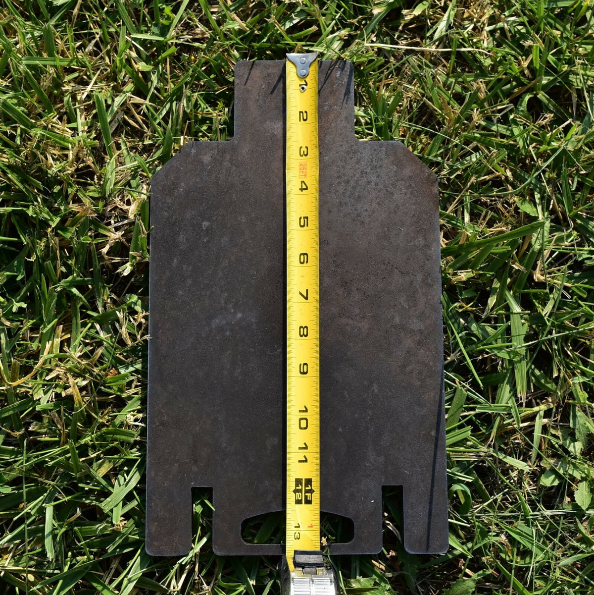 1/2 Inch AR500 Steel Shooting Target with Stand 7x13.5 Inch Durable Range Steel