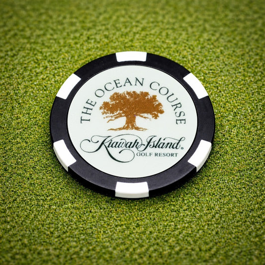 Golf Ball Marker Poker Chip Double Sided Kiawah Island Ocean Course