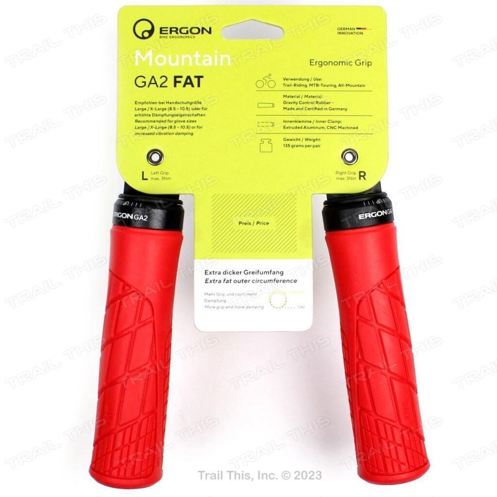 Ergon GA2 FAT Large Lock-On Handlebar Grips - MTB Trail & All Mountain