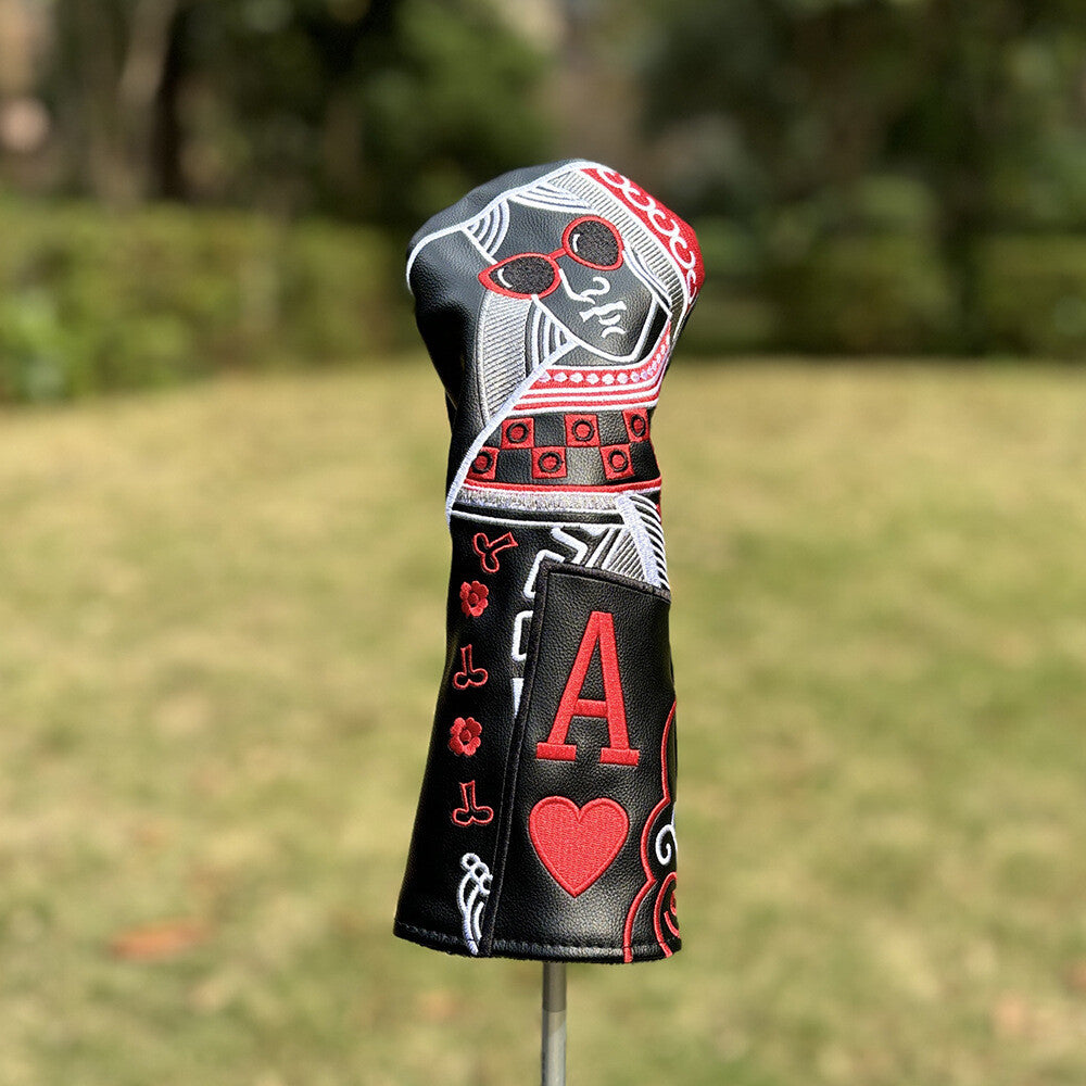 Golf Club Head Covers Set - Wood, Driver, Fairway, Hybrid, PU Leather
