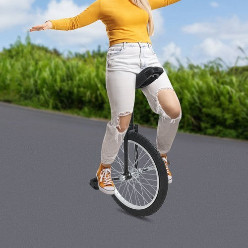 20 Inch Outdoor Unicycle – Adjustable Seat, Durable Bicycle Wheel