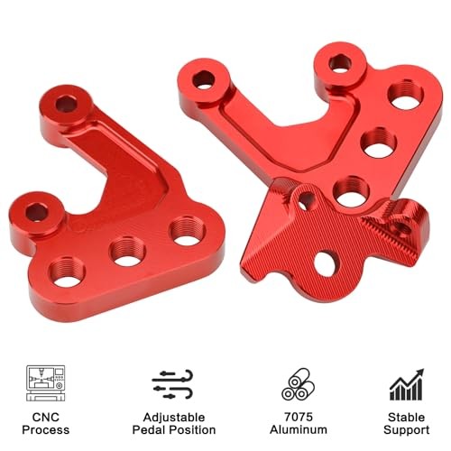Electric Dirt Bike Foot Peg Brackets for Sur Ron Light Bee X S - Durable Aluminum