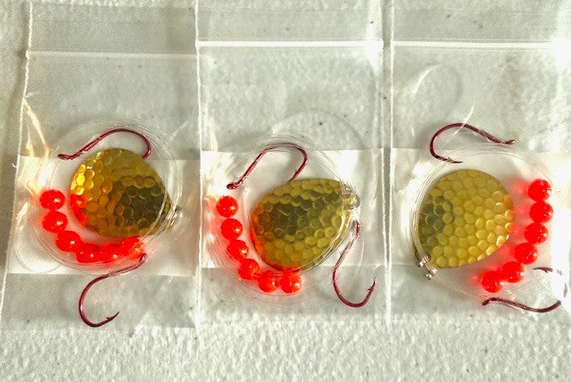 Walleye Crawler Harness Set with 36-Inch Length and #4 Colorado Blade - 30 Pack