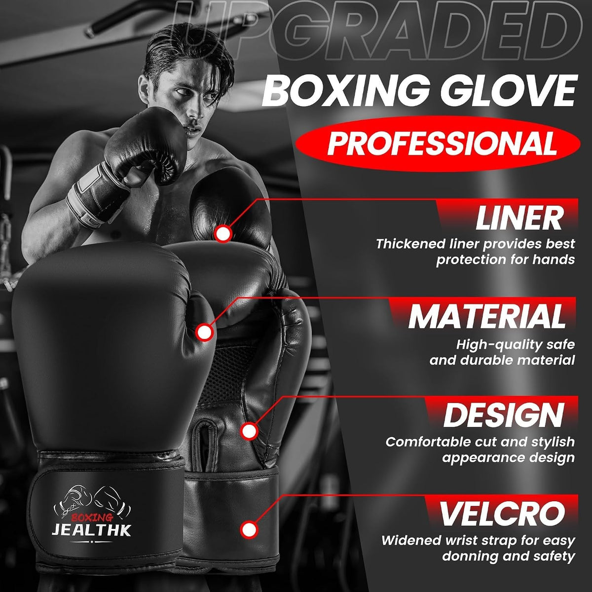 Heavy Punching Bag Set for Adults Unfilled Boxing Training Equipment
