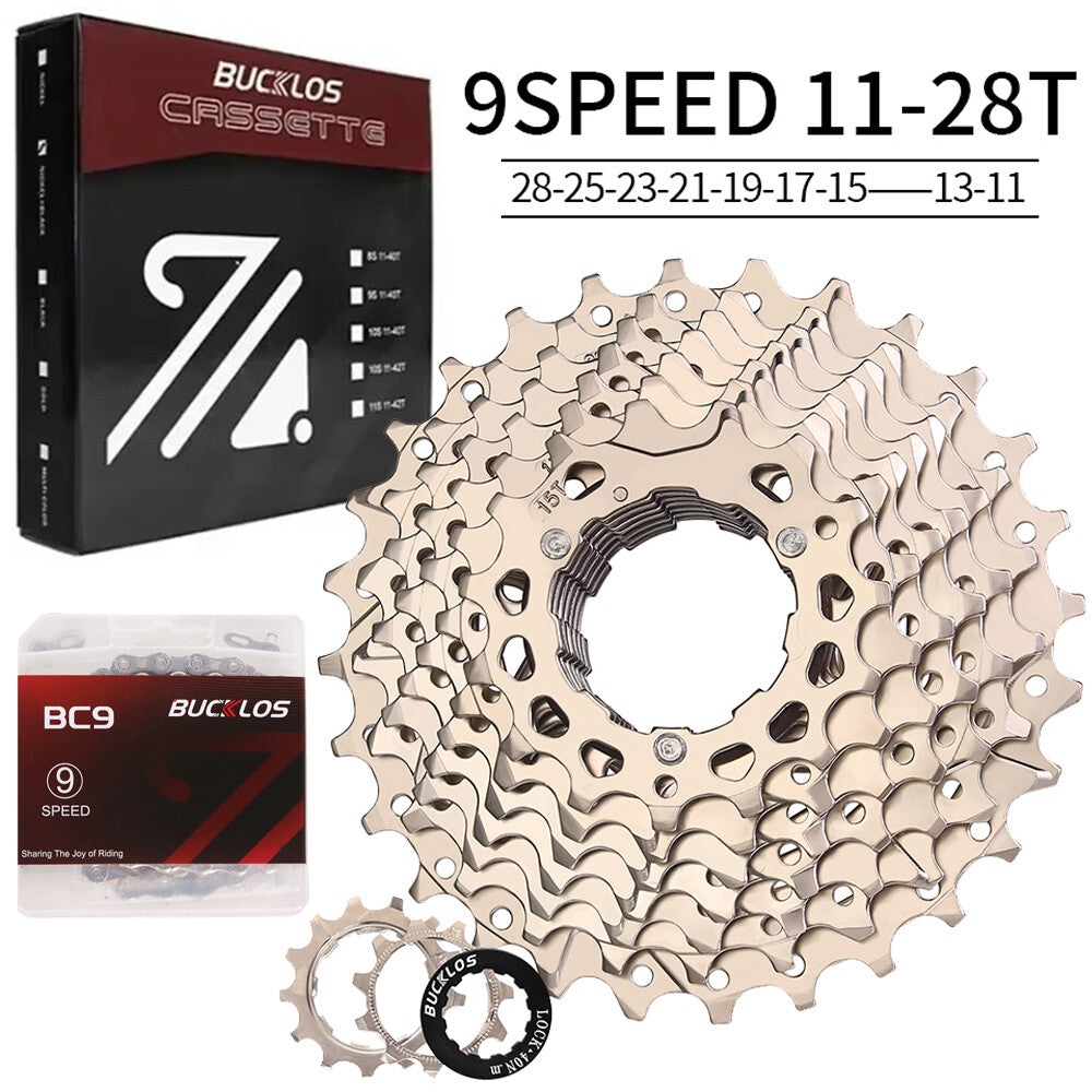 Bike Cassette and Chain Set for Shimano SRAM 8-12 Speed, 11-52T