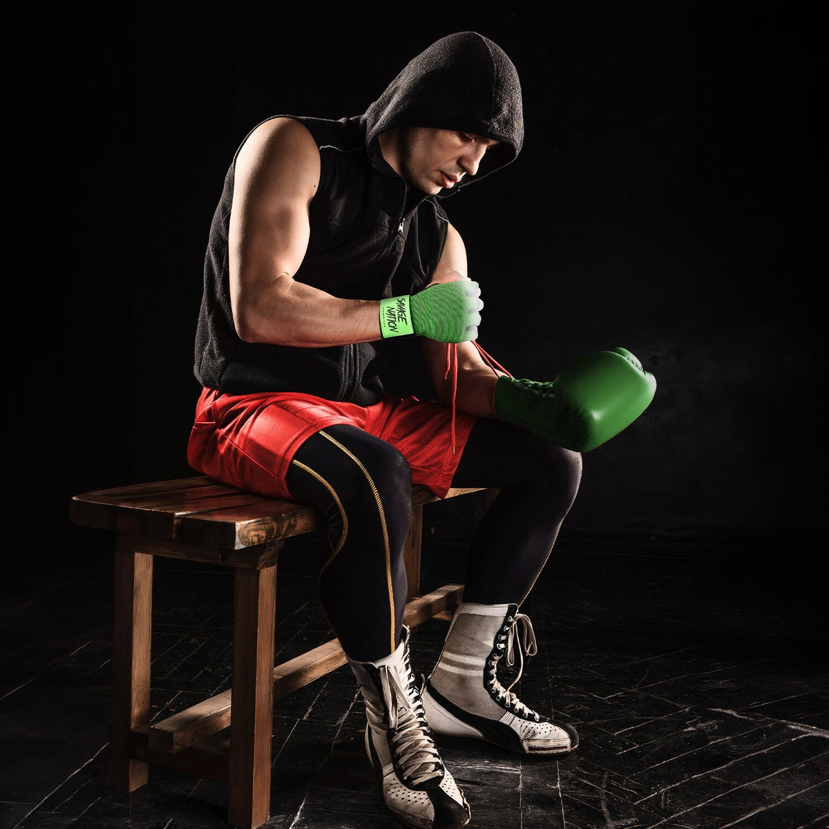 Gel Padded Boxing & MMA Inner Gloves with Hand Wraps - Fight Pair