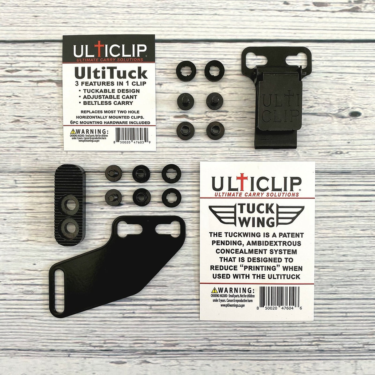 Ulticlip Tuck Combo Holster Tuckable Concealment System Adjustable Cant Beltless Carry