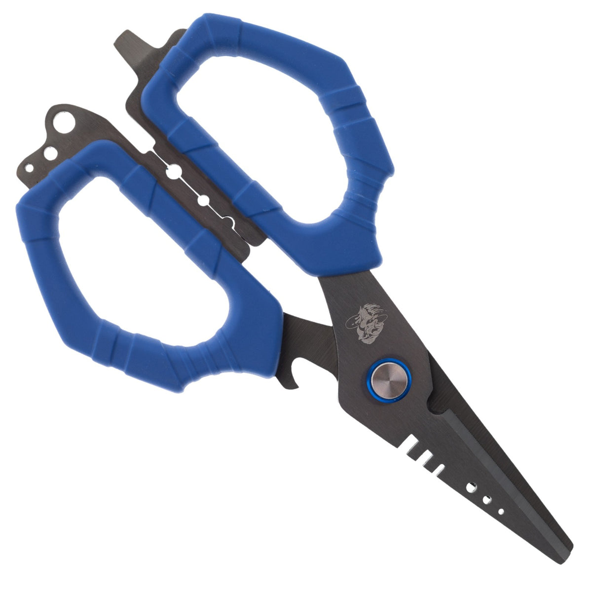 Fishing Line Cutting Shears with Sheath, Multi-Tool for Braid, Mono, Fluorocarbon