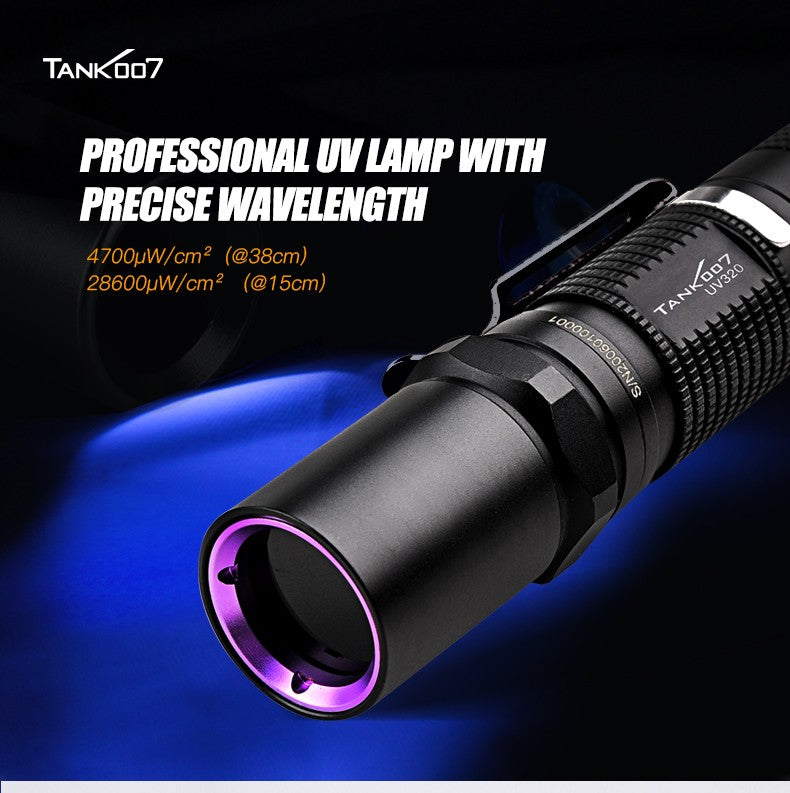 365nm UV Flashlight for Leak Detection Pet Urine & Curing Resin