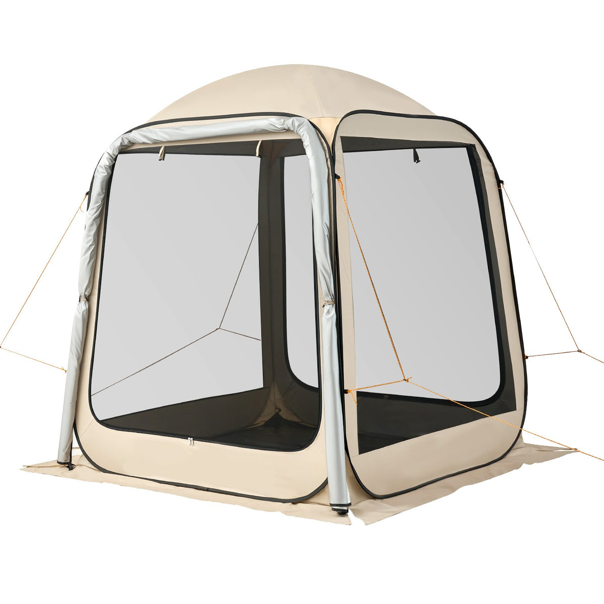 6x6ft Pop-Up Screen House Tent for Outdoor Gatherings - Shade & Privacy