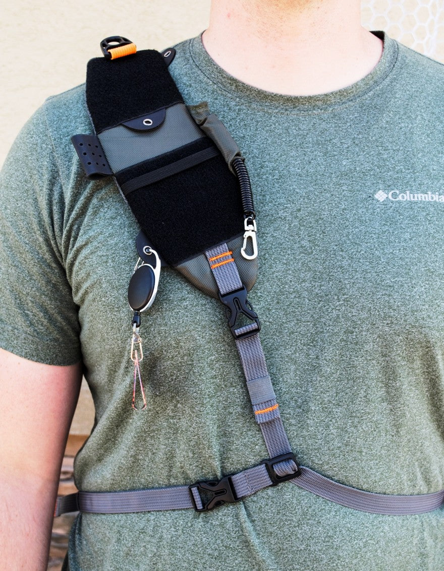 Fly Fishing Sling Pack Backpack with Multiple Pockets & Water-Resist Fabric