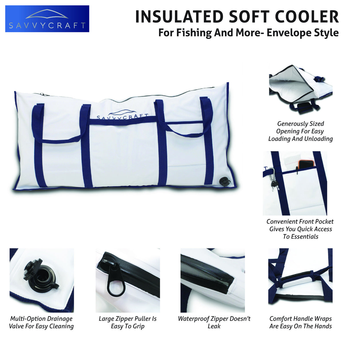 Insulated Fish Cooler Bag Waterproof Leakproof Collapsible Fish Kill Bag