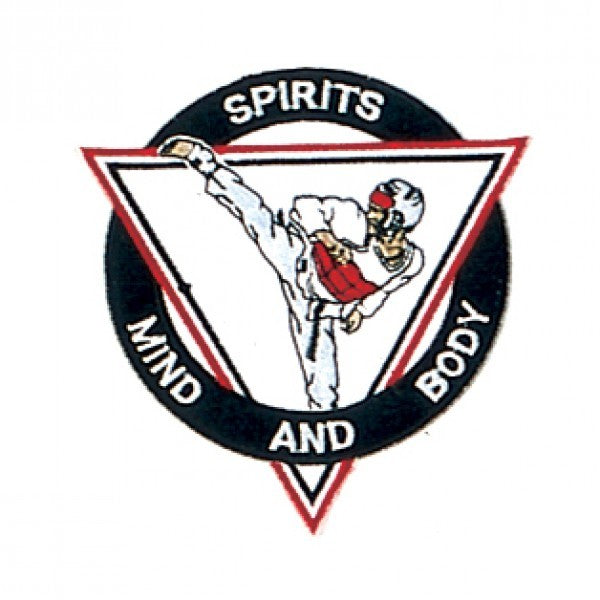 Martial Arts Patch 4-inch Taekwondo Embellishment Sew-On or Heat-Apply