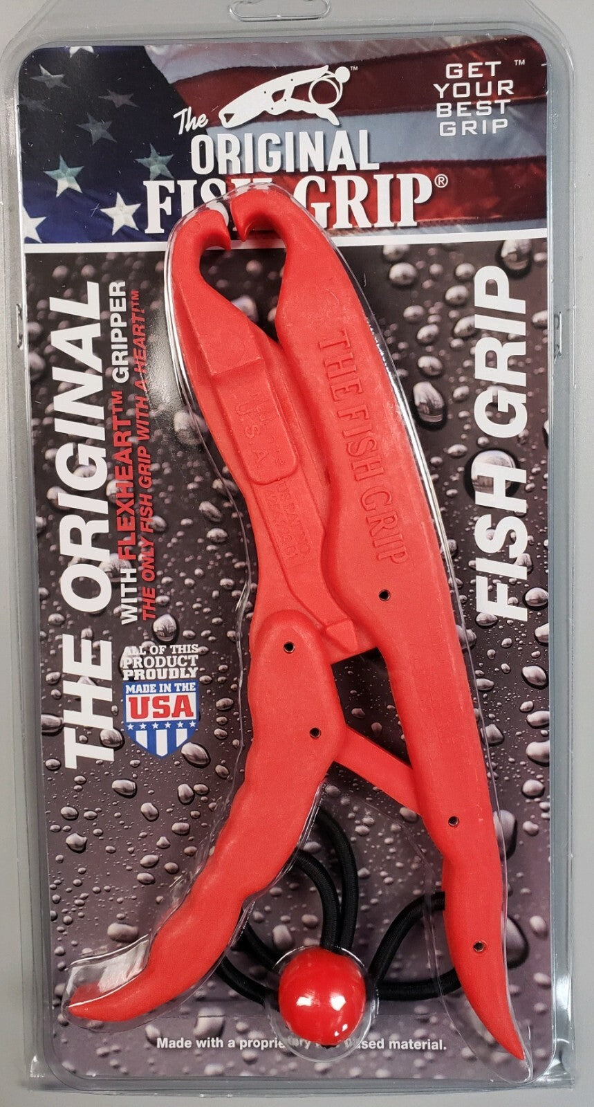 Fishing Lip Gripper Floating Pliers - Orange, 10 Inch Fish Holder