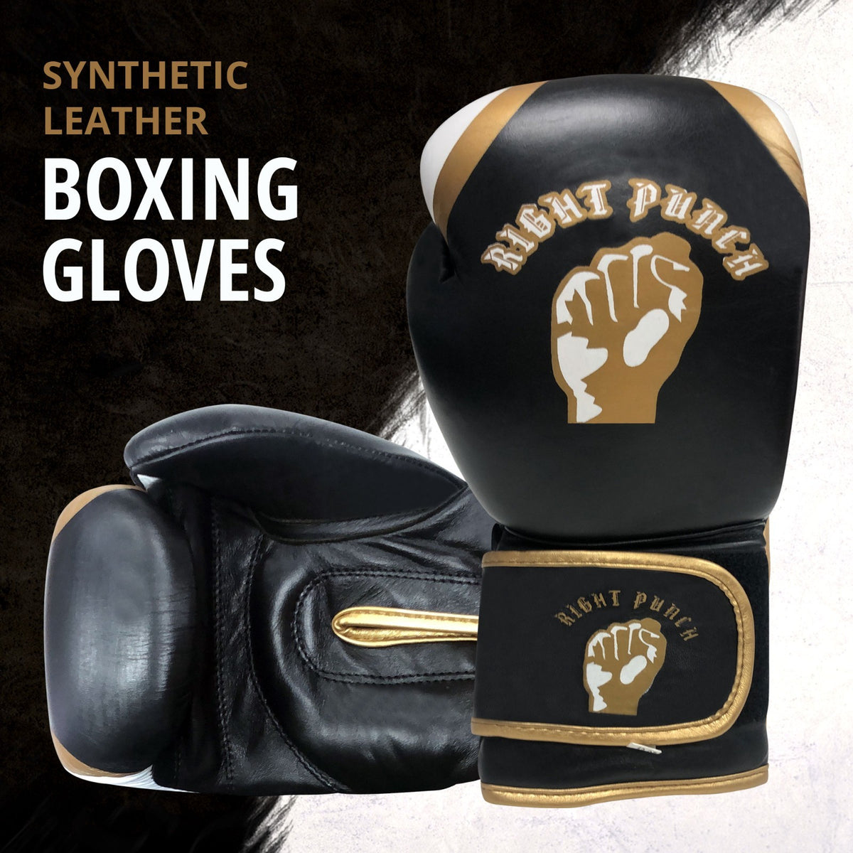 Adult Boxing Gloves Rex Leather Padded Sparring & Bag Gloves