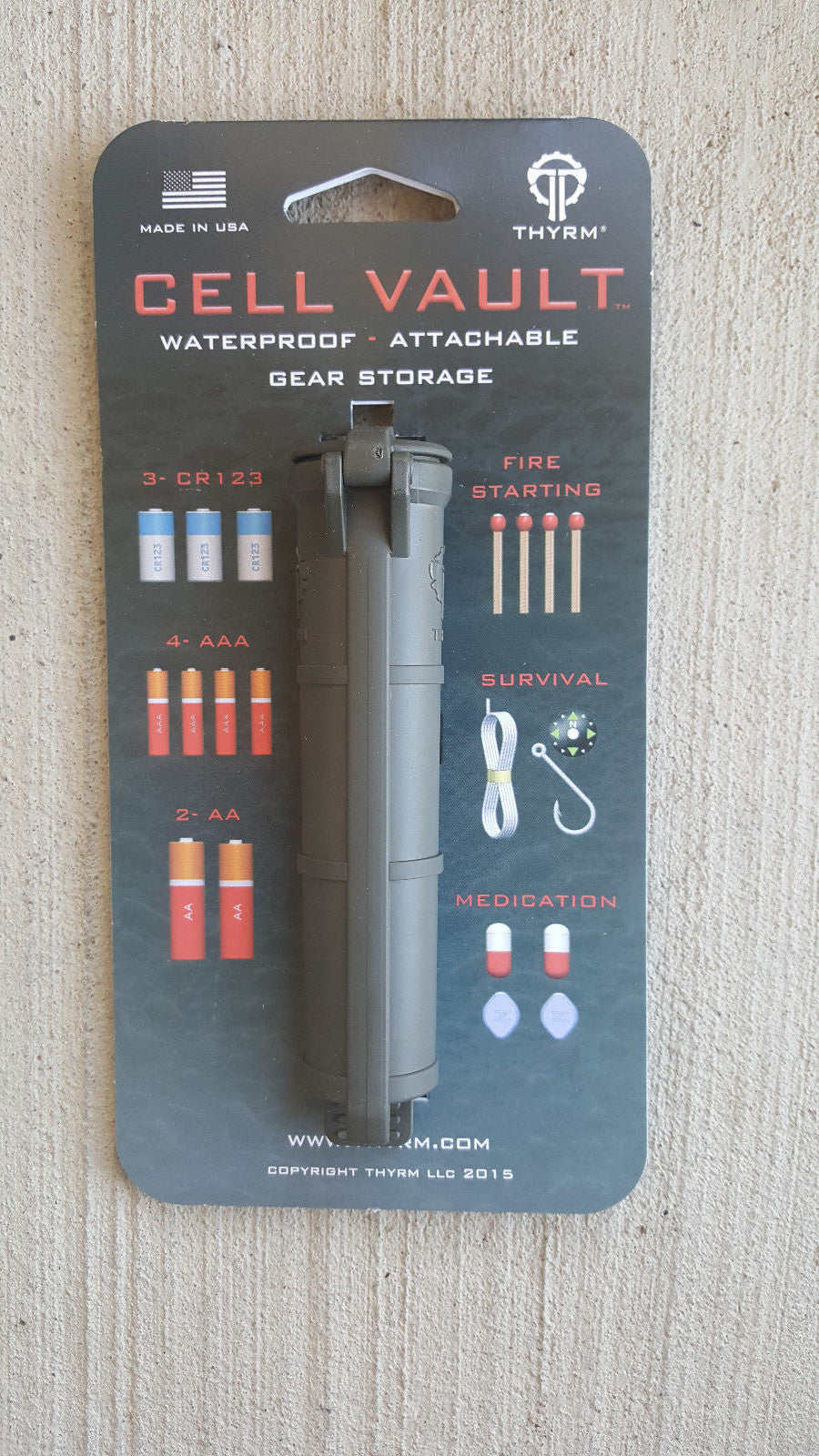 Waterproof Battery Storage Container for Survival Gear and Batteries
