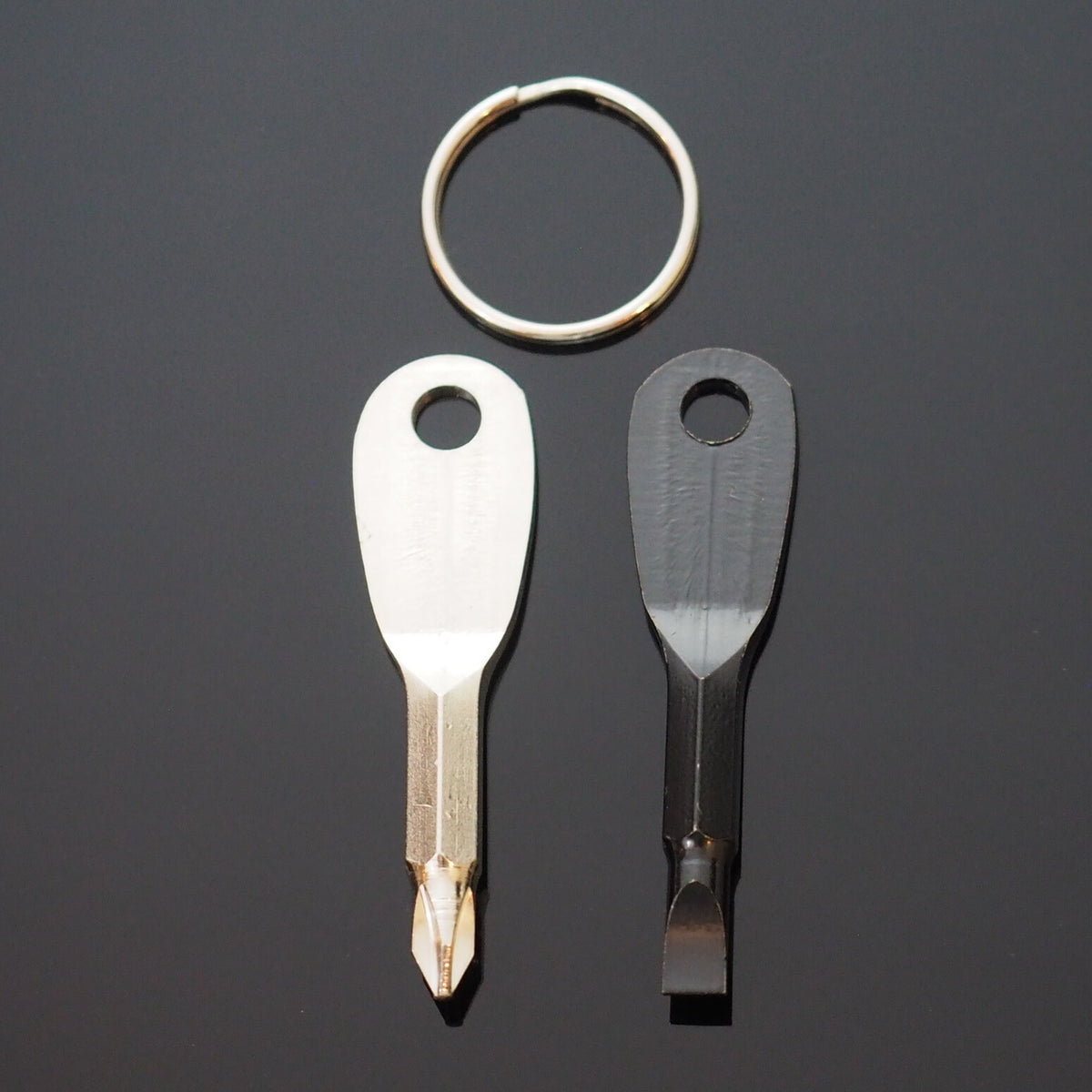 Mini Key Ring Screwdriver Set with Keychain - Portable EDC Tools for Outdoor Use