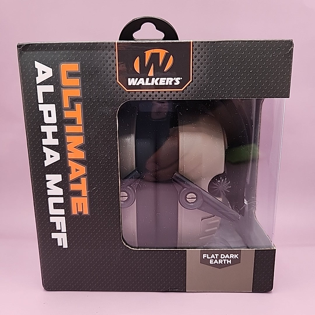 Walker's Ultimate Alpha Power Muff Electronic Ear Muffs NRR 26dB for Shooting