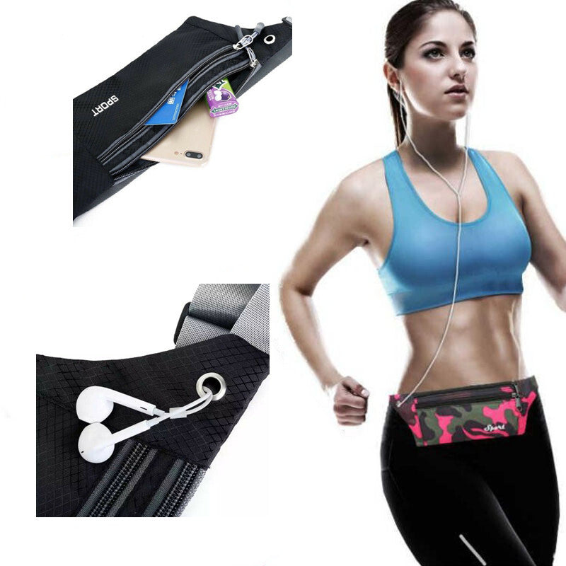 Waterproof Running Belt Fanny Pack Waist Pouch for Outdoor Sports