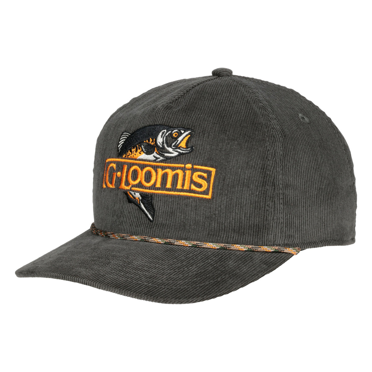 G. Loomis Jumping Trout Corduroy Hat - Olive One Size Fishing Cap