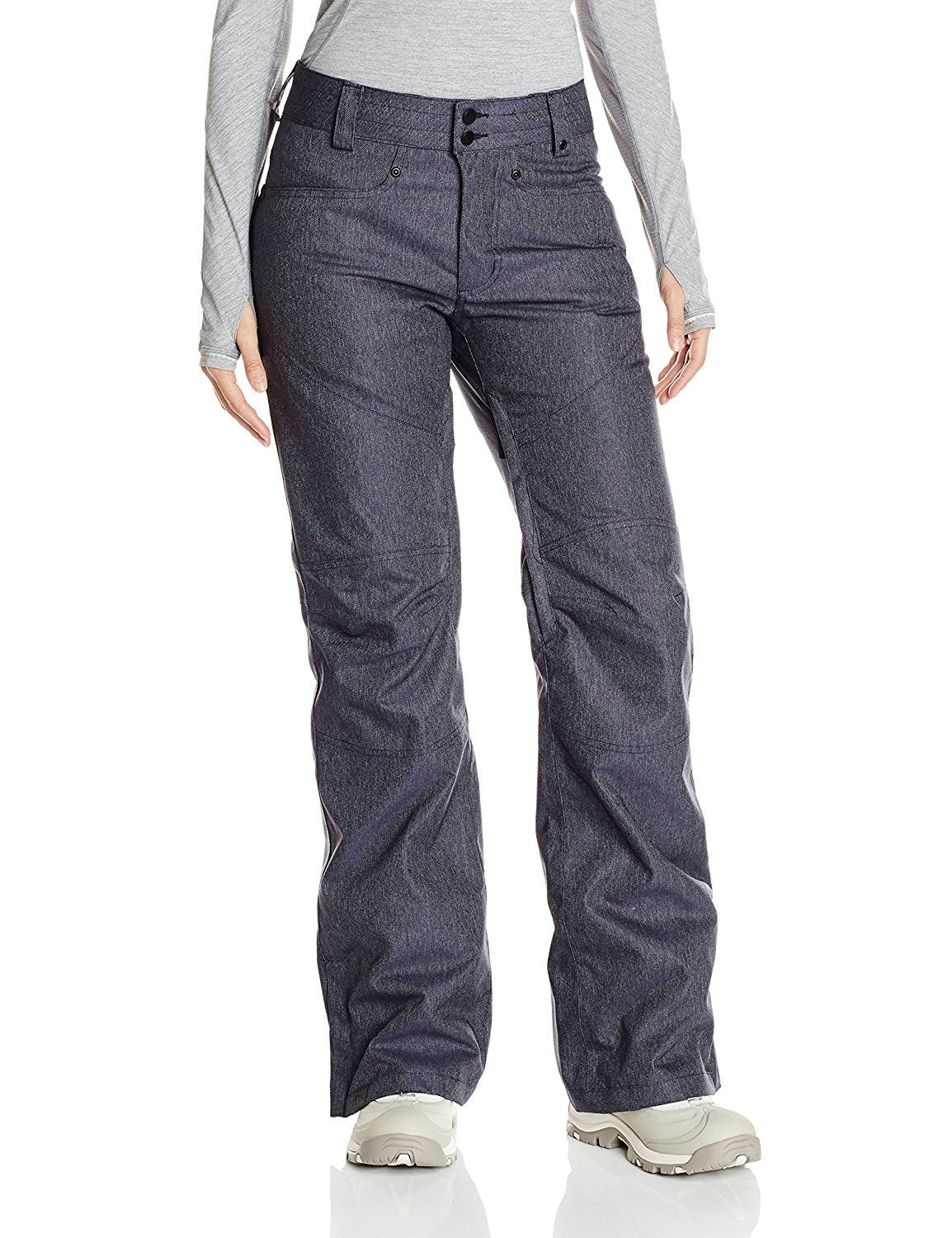 Women's Snow Pants Denim Waterproof Breathable Winter Outerwear - Small