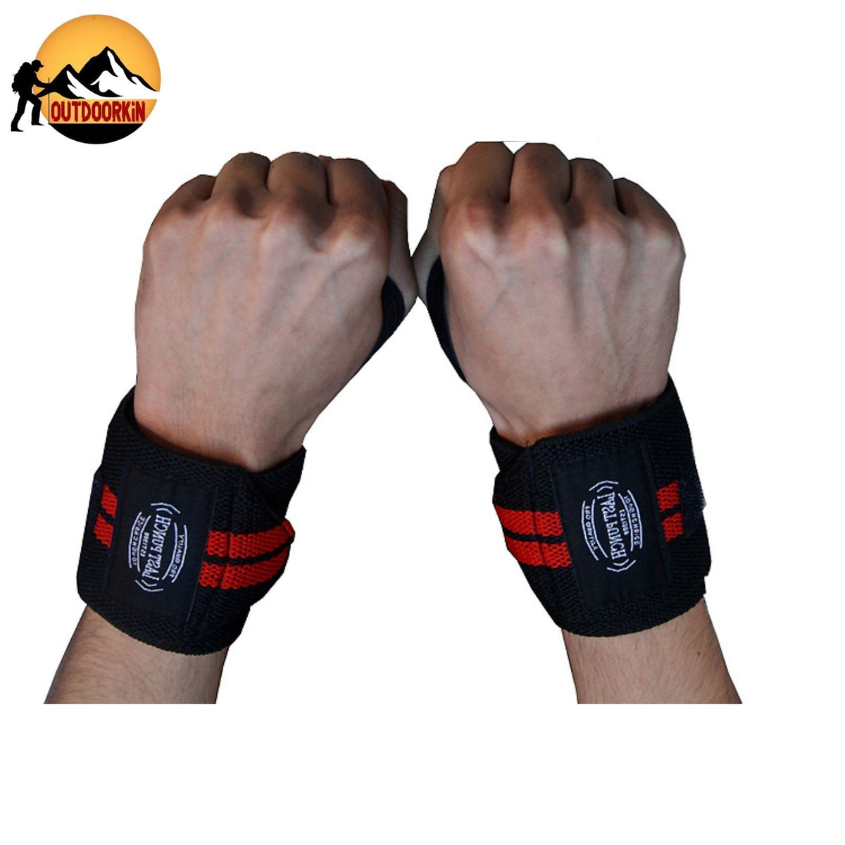 12-Inch Elastic Wrist Support Wraps for Weight Lifting & Gym Training