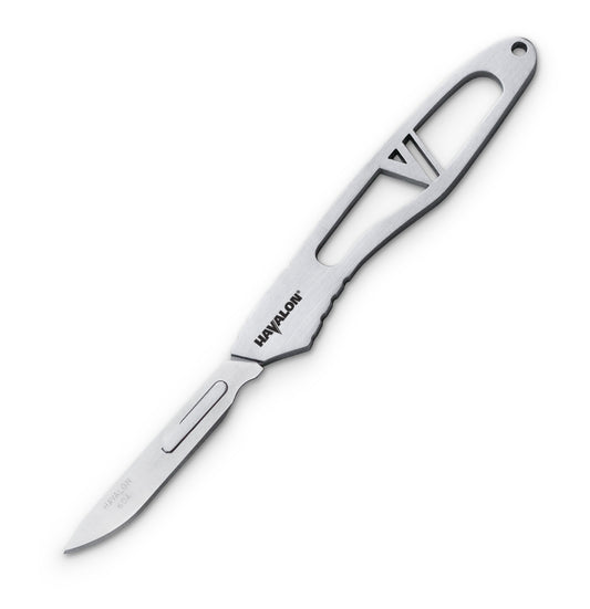 Replaceable Blade Knife with Holster - Surgical Steel Handle & Blades