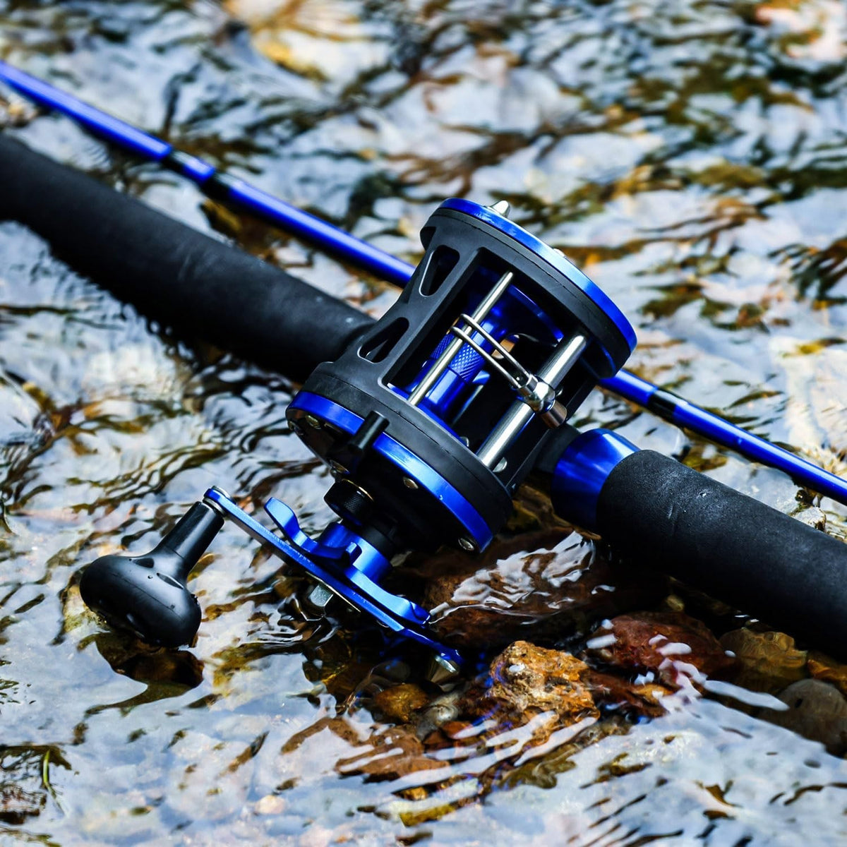 Heavy Duty Saltwater Trolling Reel - Smooth Drag, Corrosion Resistant, Large Line Capacity
