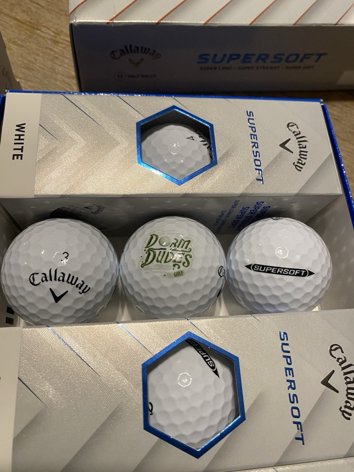 Callaway Supersoft Golf Balls White 1 Dozen with Logo