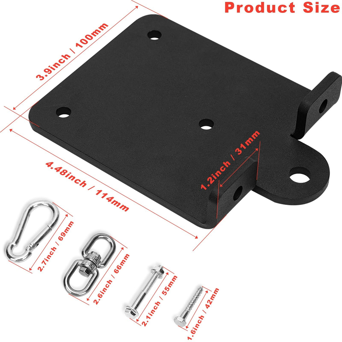 Heavy Duty Wall Mount Boxing Bag Hanger with 360° Rotation and Steel Bracket
