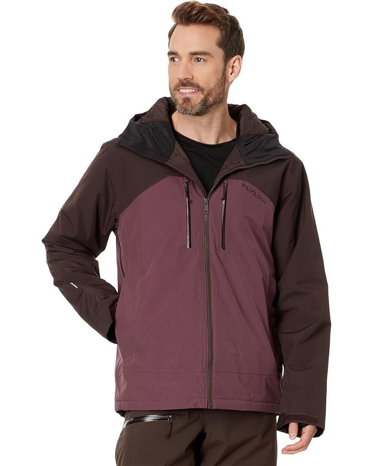 Men's Winter Ski Jacket with Waterproof Breathable Shell and Insulation