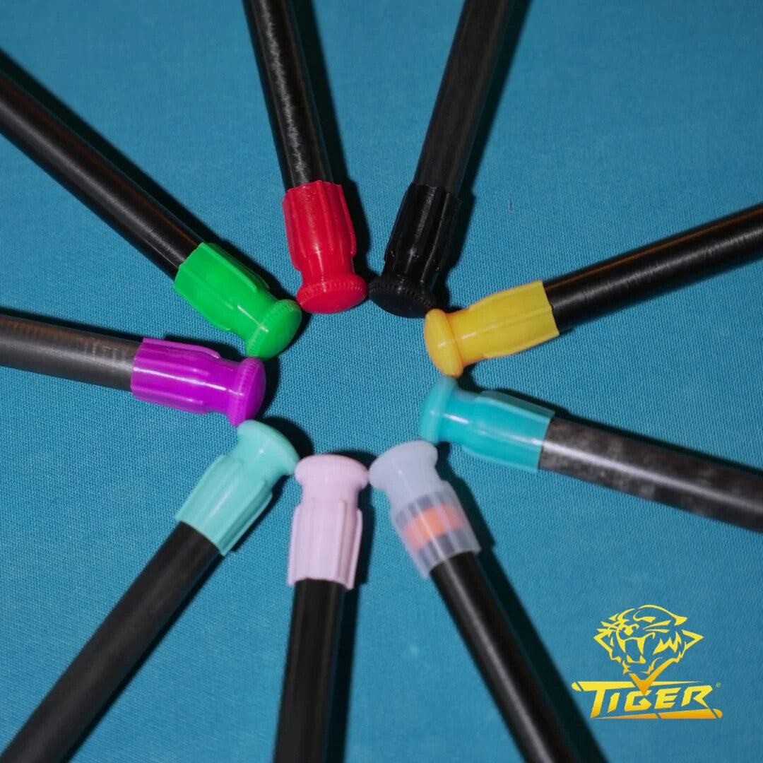 Billiard Cue Tip & Ferrule Protector Set - 2 Black/Onyx