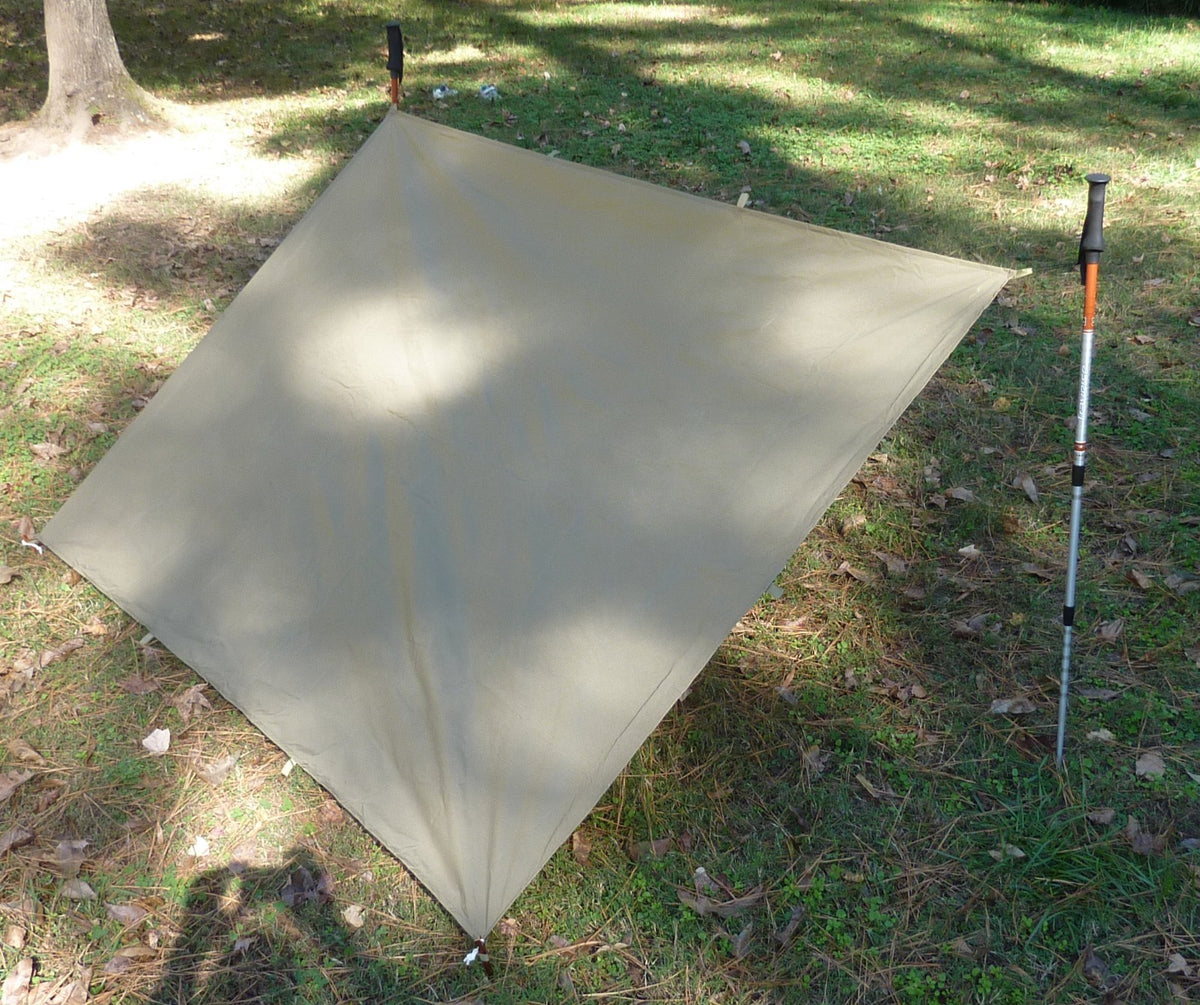 Ultralight Coyote RipStop Nylon Tarp for Camping & Backpacking Shelter