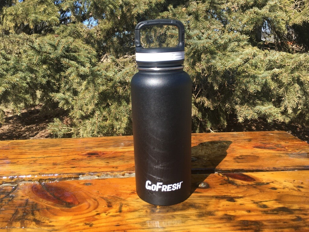 32 oz Stainless Steel Insulated Sport Water Bottle with Straw & Dual Lids