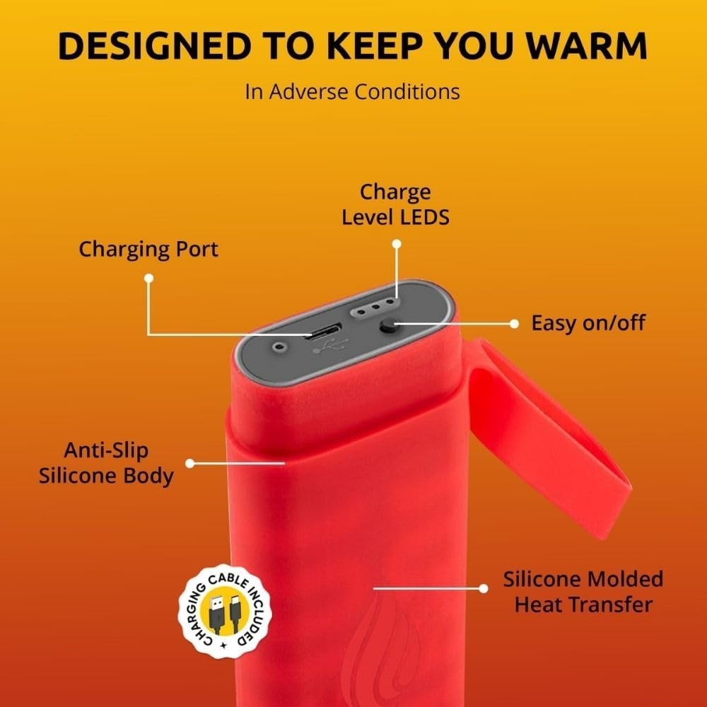 Rechargeable Hand Warmer with 3 Heat Settings & 6-Hour Battery Life