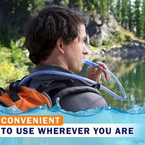1L Hydration Bladder Backpack for Hiking Camping Water Bottle Reusable